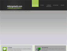 Tablet Screenshot of dobrzyniecki.com